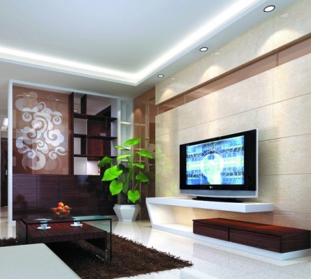 Cây xanh trong phòng khách