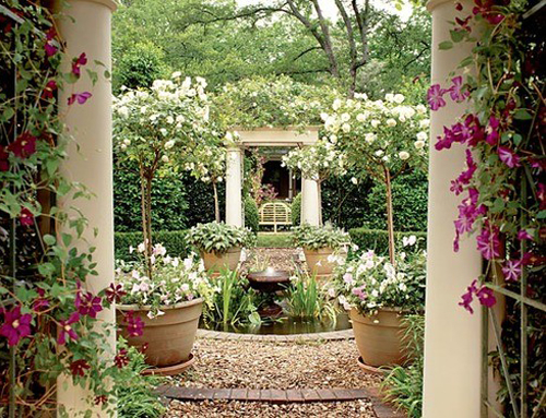 Thiết kế vườn đẹp kiểu Patio - Tây Ban Nha